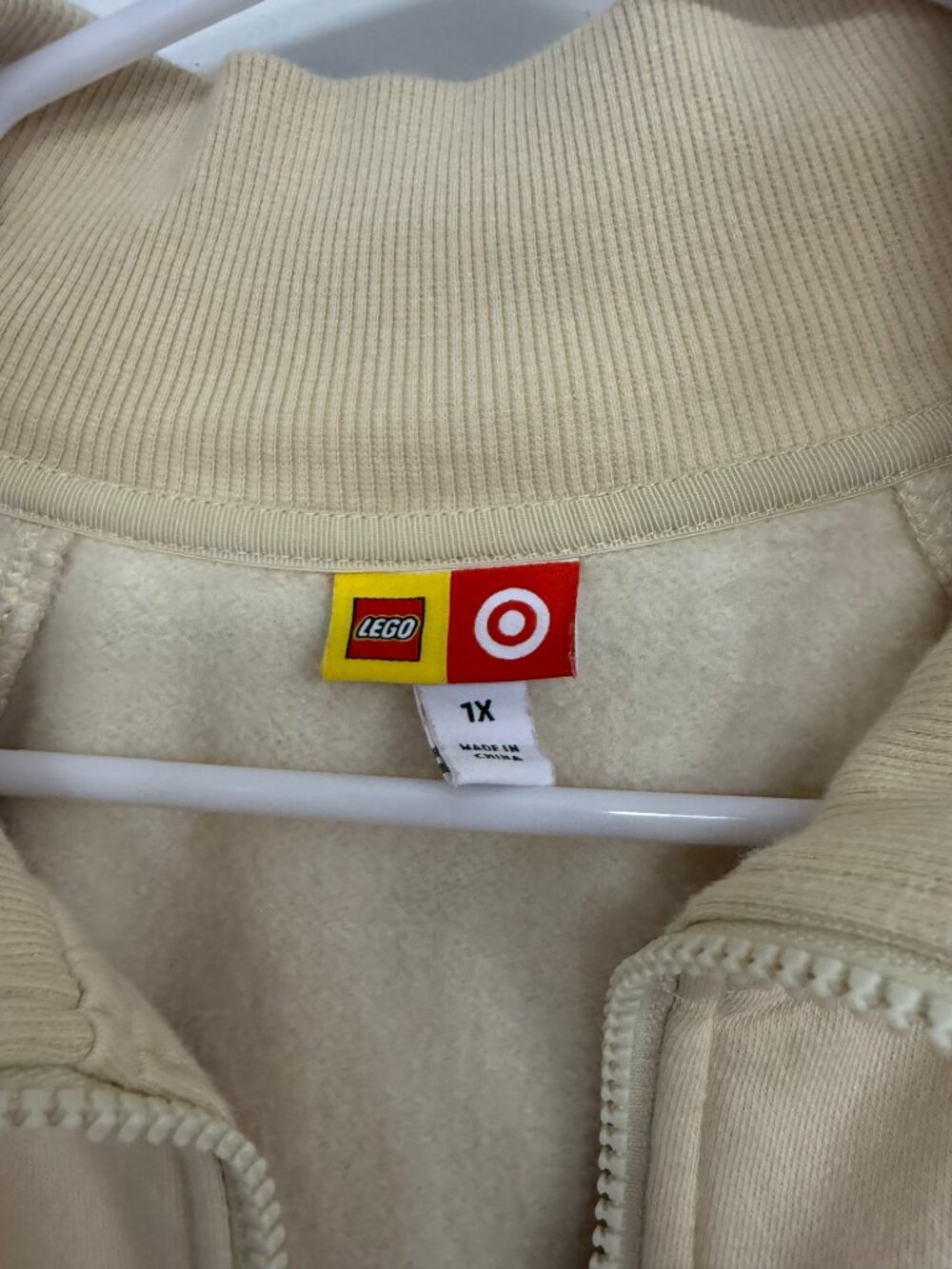 LEGO x Target Cream Colorblock Full Zip Track Jacket Women’s 1X - Picture 4 of 7